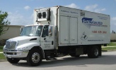 Our completely self-contained mobile shredding trucks will shred your documents at your place of business. ShredAssured Paper Shredding Truck